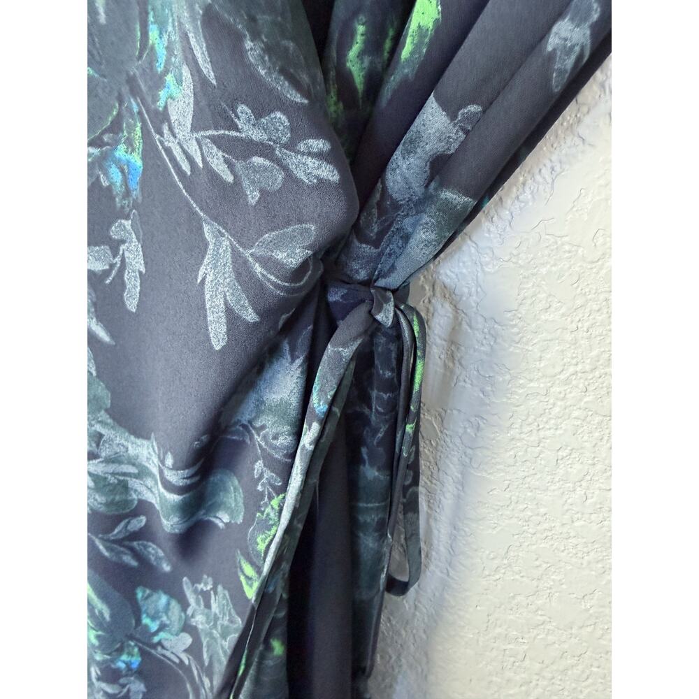 Aritzia Babaton Wallace Floral Botanical Full Wrap Dress S Whimsigoth Lined EUC - Picture 4 of 12